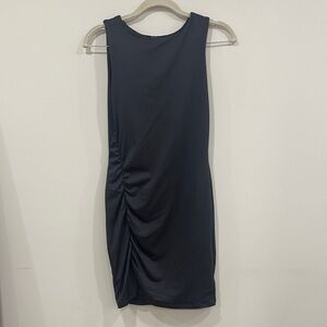 Refuge Elegant Grey Sleeveless Mini Dress